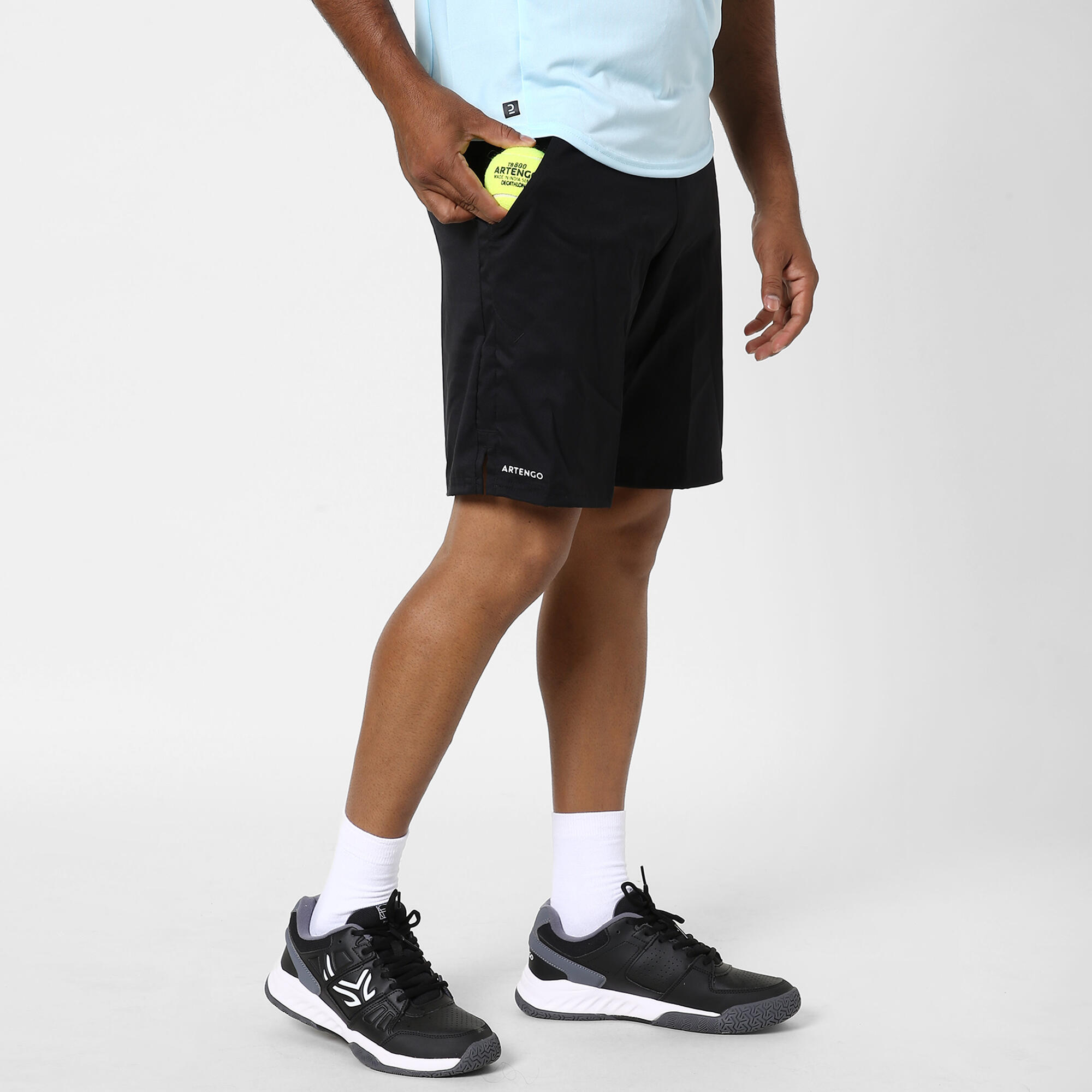 SHORT DE TENIS HOMBRE DRY TSH 500 NEGRO - Decathlon
