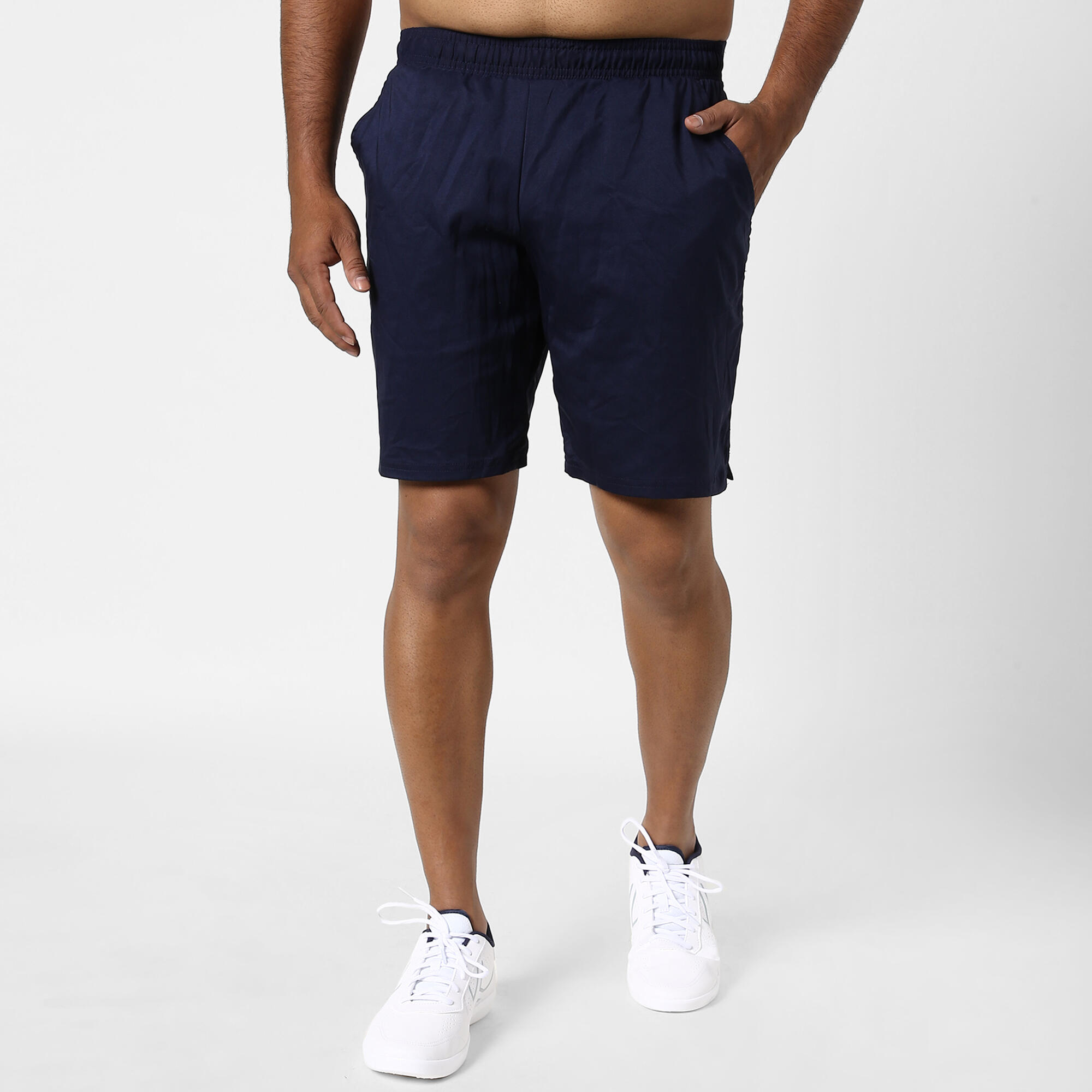 Men Tennis Shorts Dry 500 Navy Blue