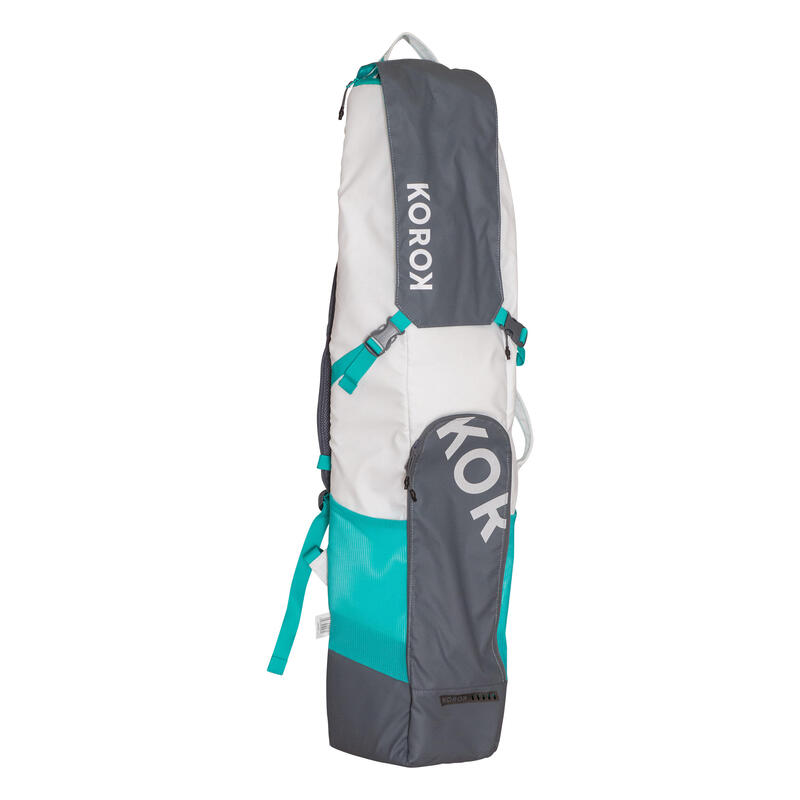 Housse de hockey sur gazon volume moyen FH540 ado/adulte blanc turquoise