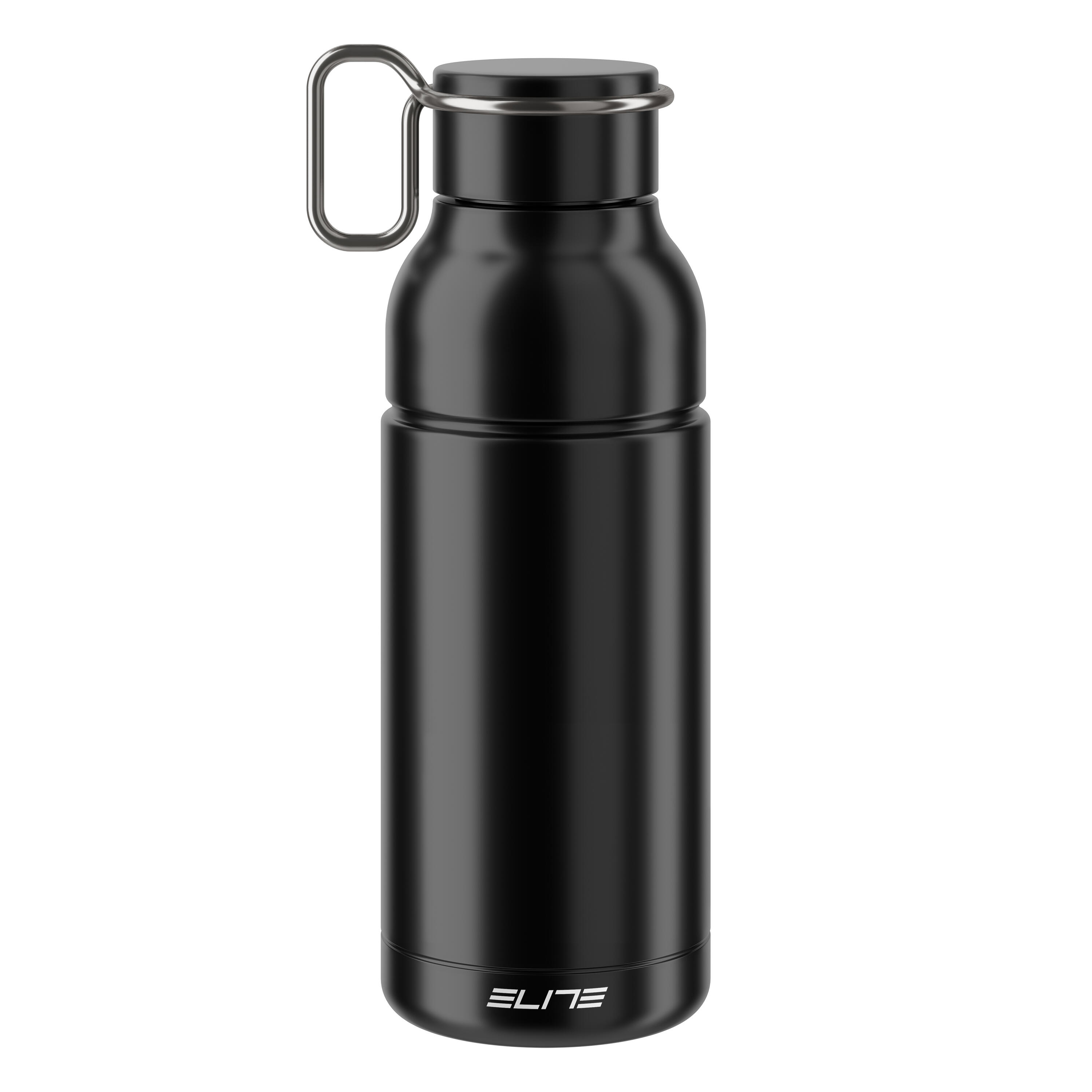 Stainless Steel Cycling Water Bottle 650 ml Mia - Black 2/4