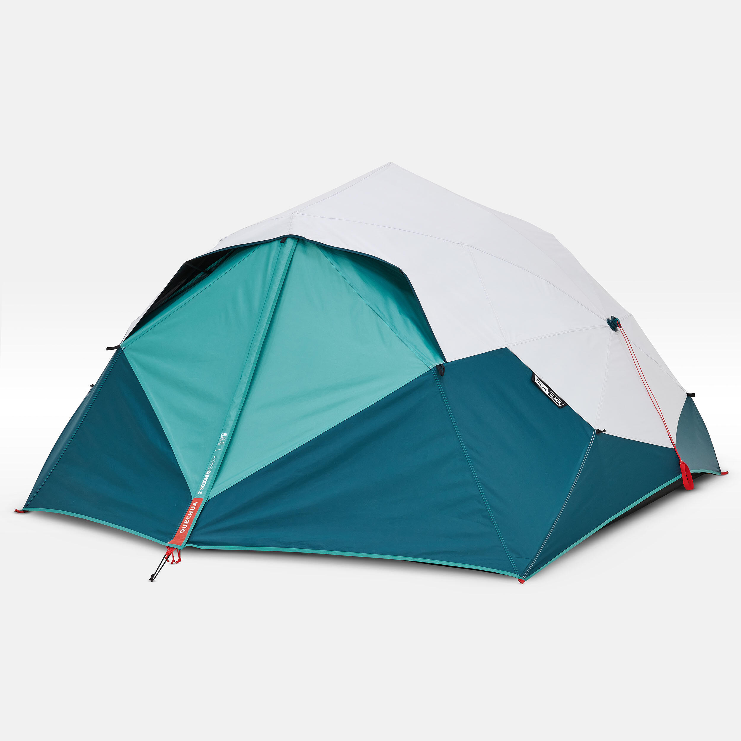 3-person 2 Seconds Easy Fresh & Black Camping Tent - Blue - QUECHUA