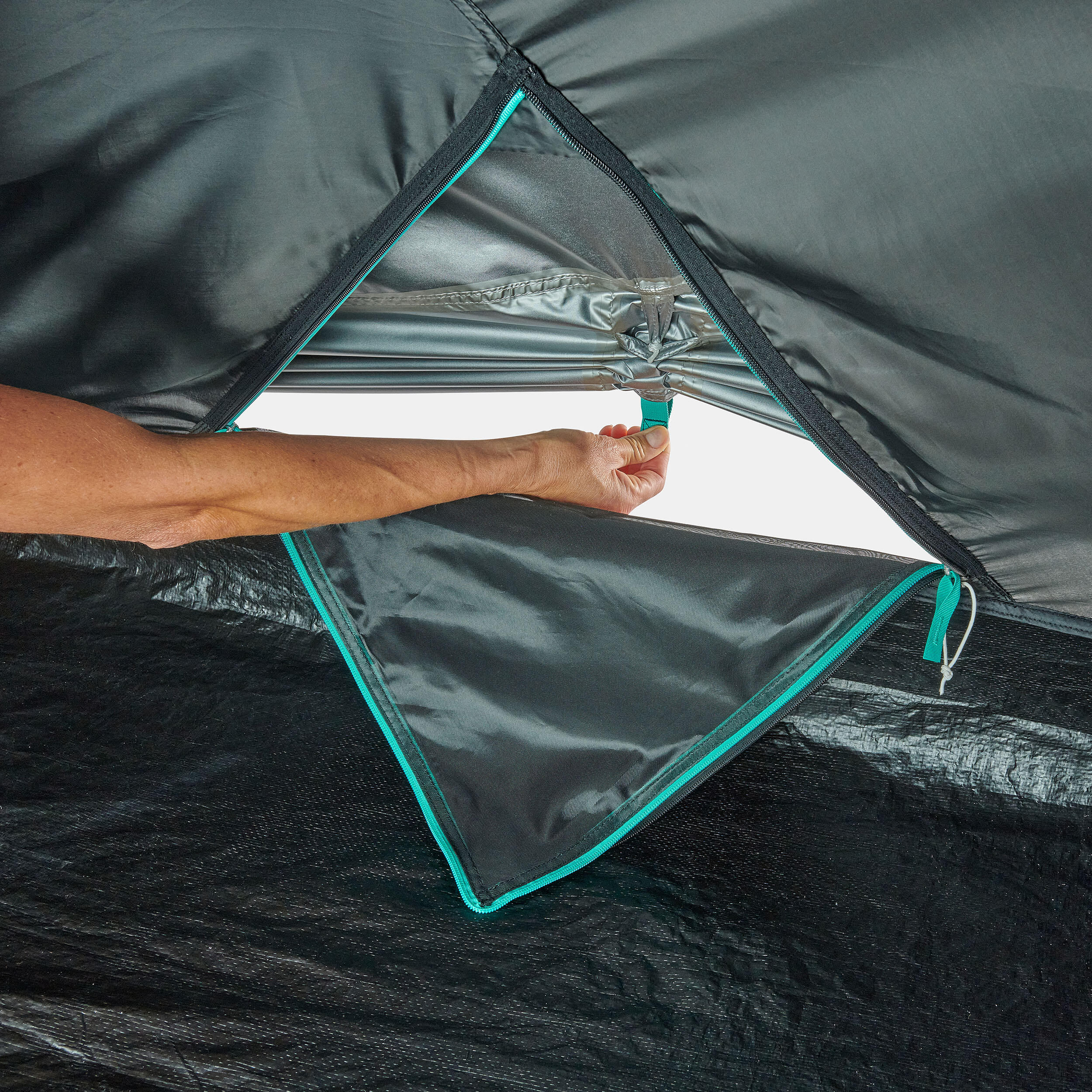 Tente de camping 3 personnes, MH 100 XL Fresh & Black - QUECHUA