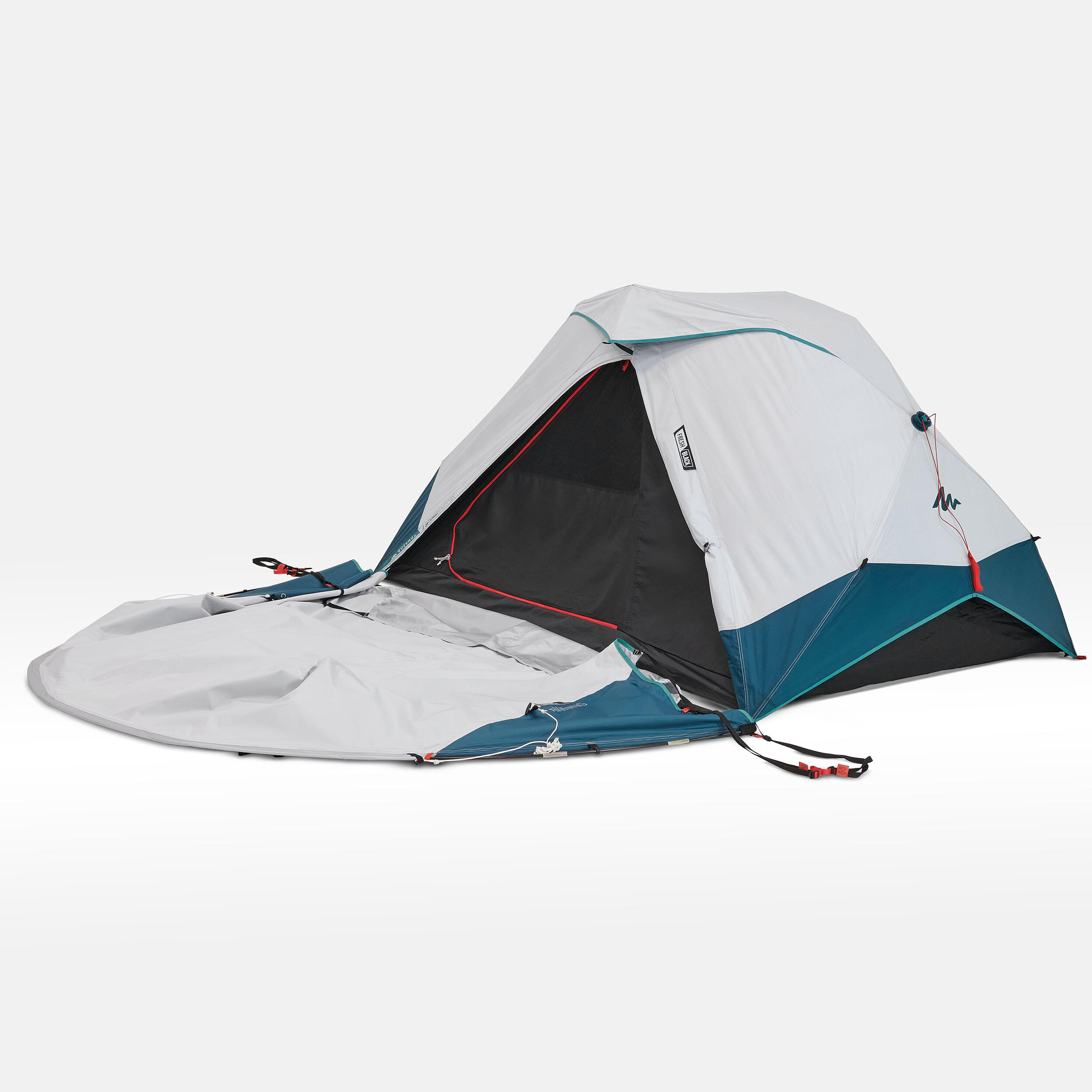 Ensemble Auvent Tente 2x2.5m - Offtrek VC16NC0515+0515T - Idéal Camping & Jardin