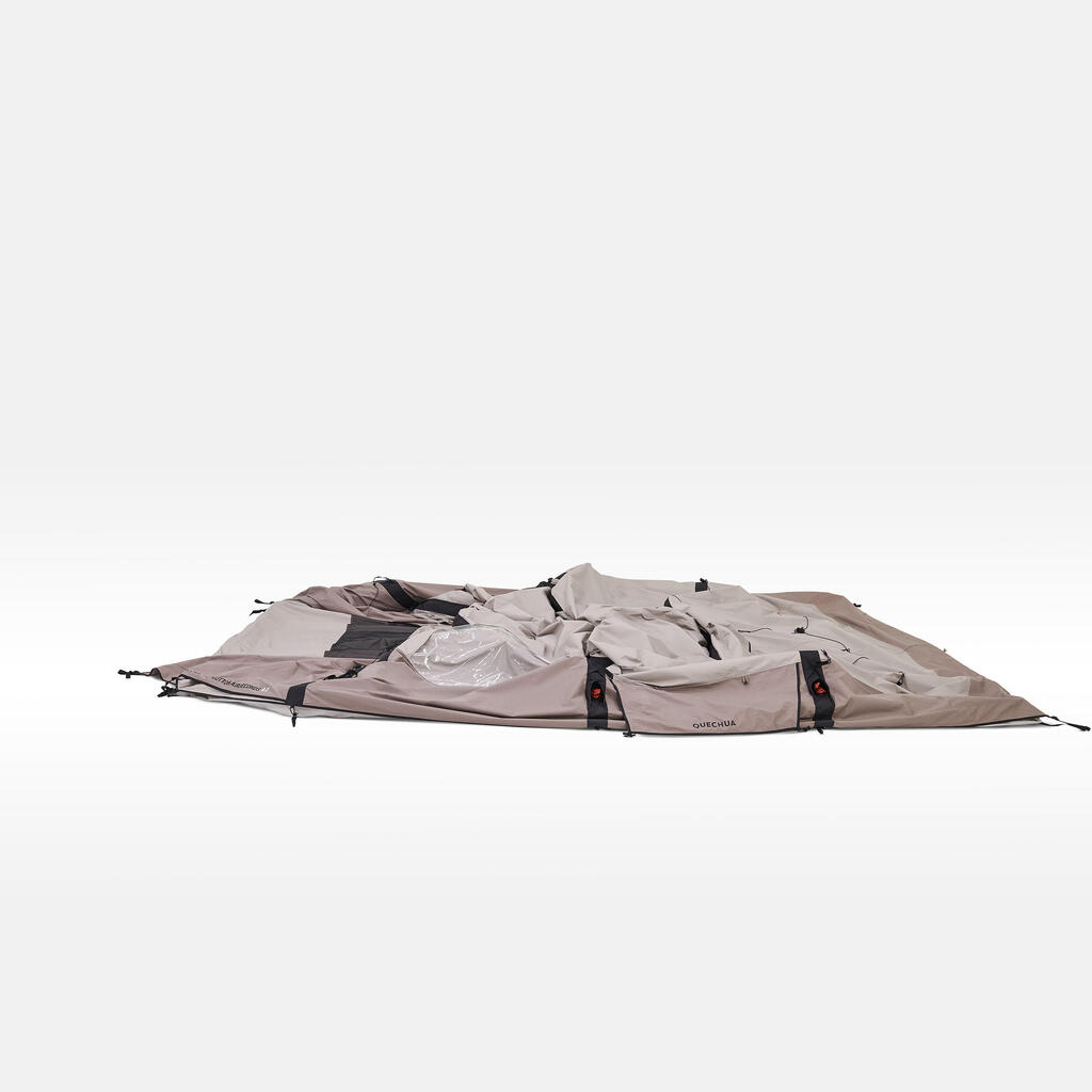 Šator za kampovanje AirSeconds 4.2 Polycotton sa 2 spavaonice za 4 osobe