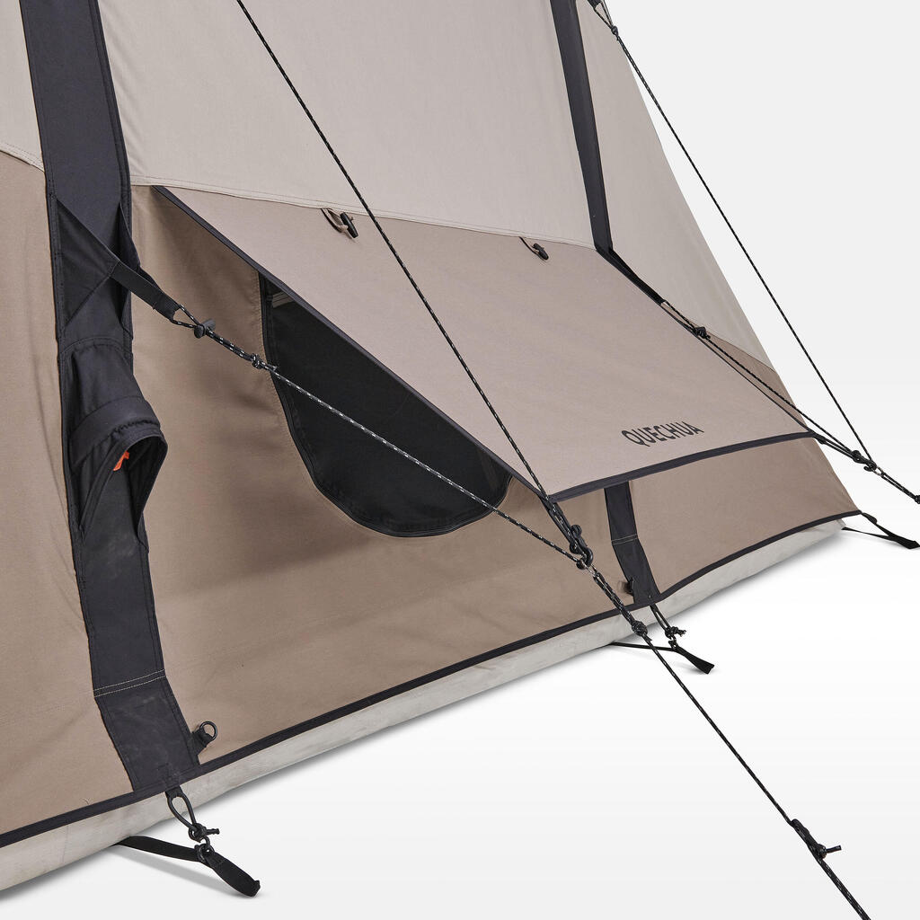 Šator za kampovanje AirSeconds 4.2 Polycotton sa 2 spavaonice za 4 osobe