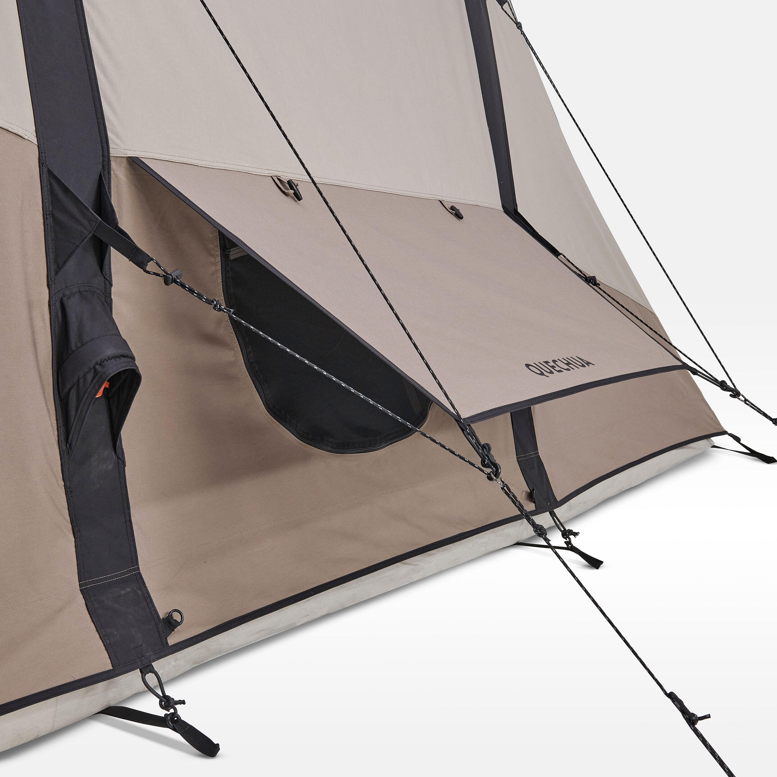 Tenda da campeggio gonfiabile - AirSeconds 4.2 Polycoton - 4 posti letto - 2 Camere da letto