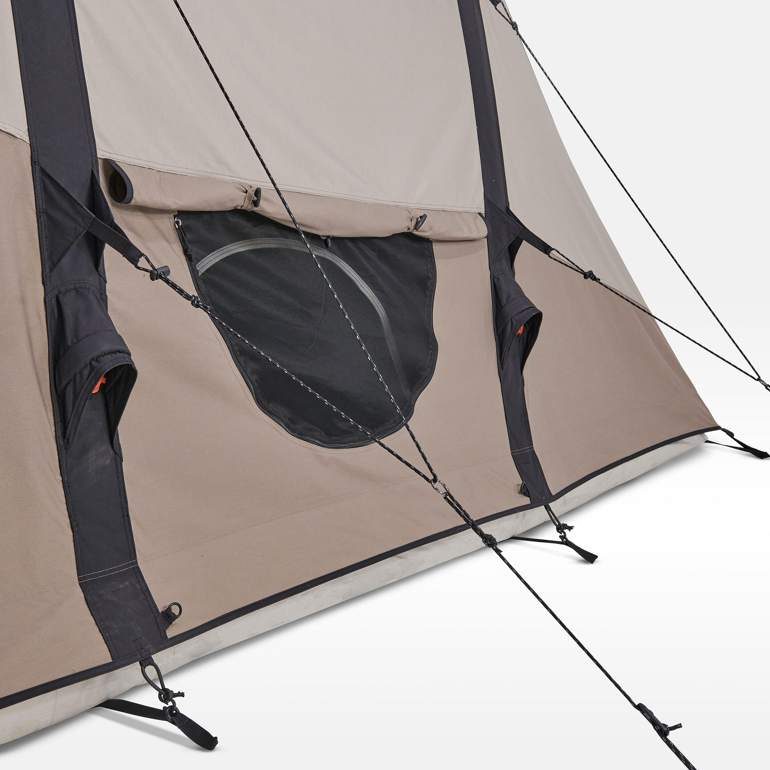 4 Man Inflatable Tent AirSeconds 4.2 Polycotton QUECHUA Decathlon