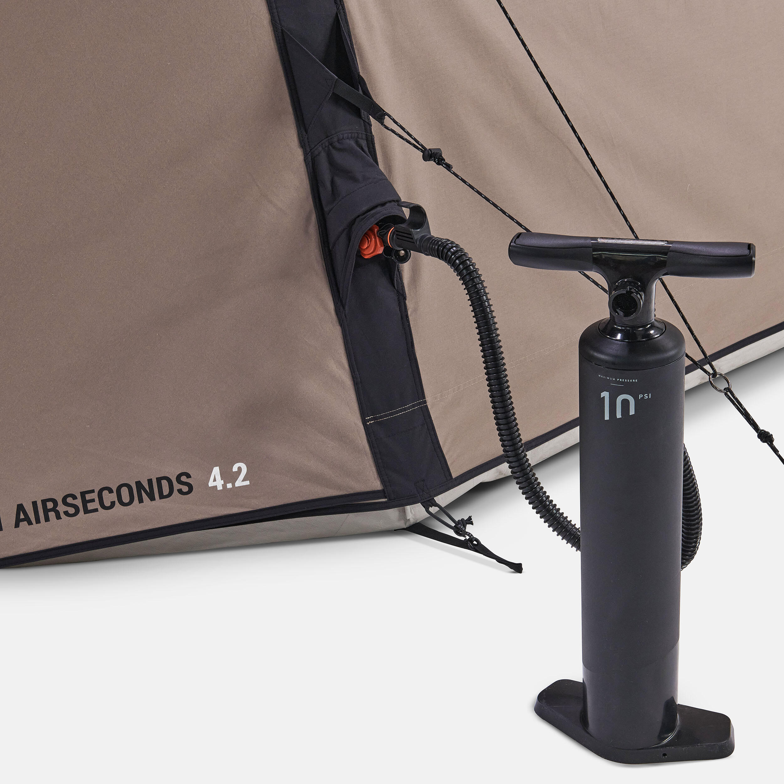 Tenda da campeggio gonfiabile - AirSeconds 4.2 Polycoton - 4 posti letto - 2 Camere da letto