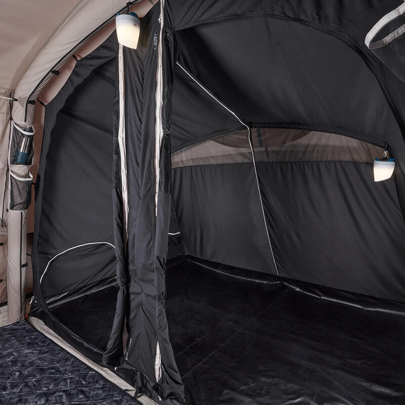 Cort Camping 4 Persoane 2 Camere structură gonflabilă AirSeconds 4.2 Polibumbac 