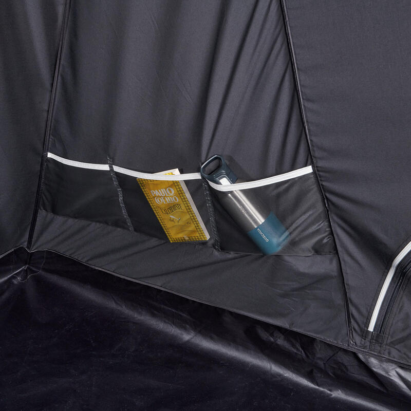 Tente gonflable de camping - AirSeconds 4.2 Polycoton - 4 Personnes - 2 Chambres