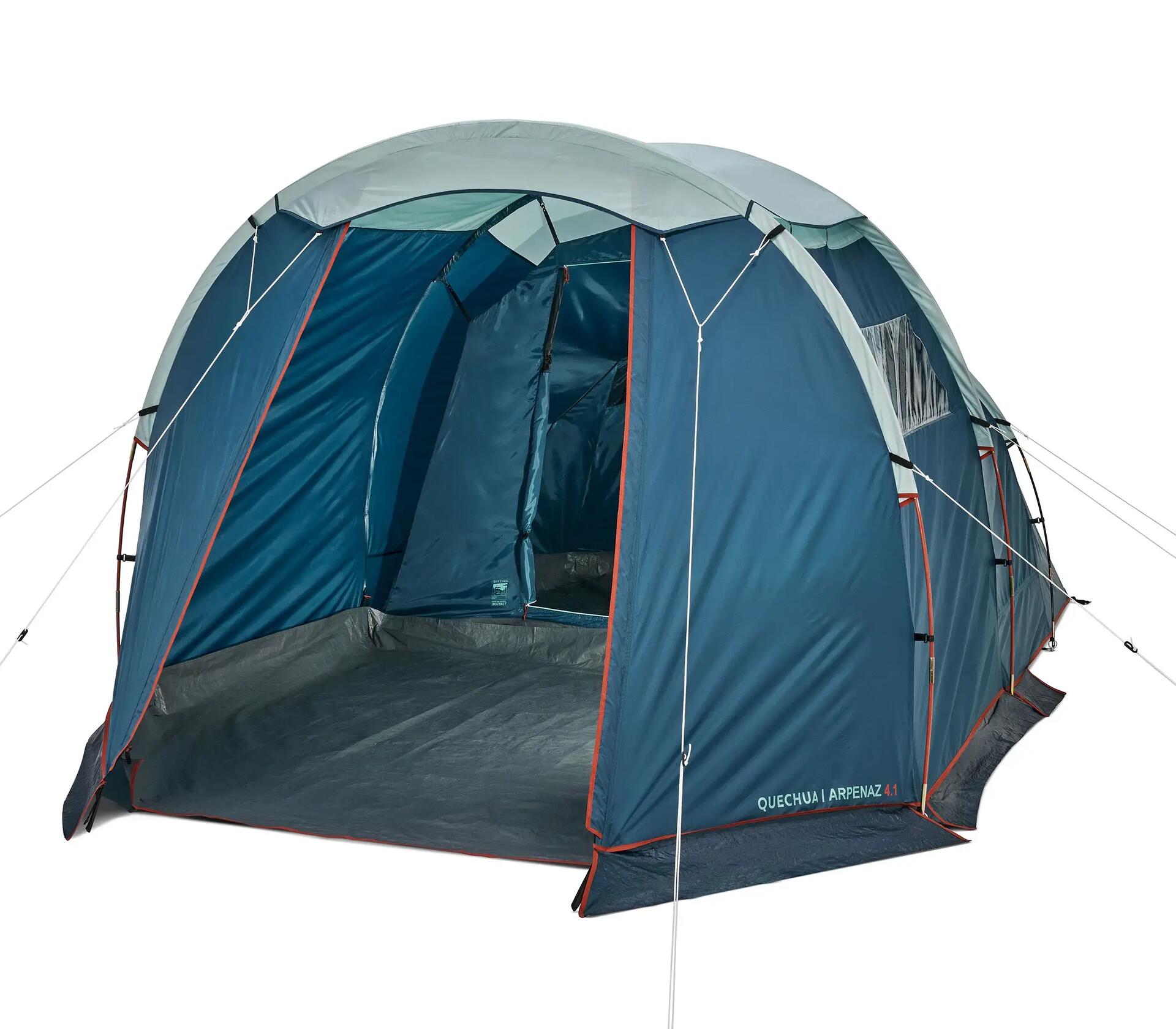Quechua ARPENAZ FAMILY 4.1 キャンプテント Decathlon | Barraca de Camping Arpenaz 4.1 4 Pessoas 1 Quarto