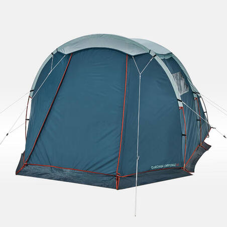 Camping tent with poles - Arpenaz 4.1 - 4 Person - 1 Bedroom