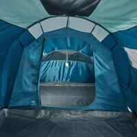 אוהל קמפינג משפחתי ל-‏4 אנשים עם מוטות דגם Arpenaz - כחול כהה
