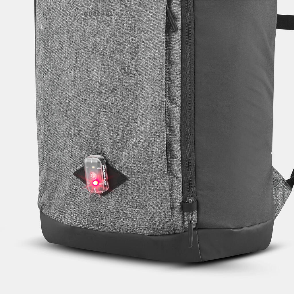 Mochila de senderismo con apertura rolltop de 23 L gris NH500 Escape