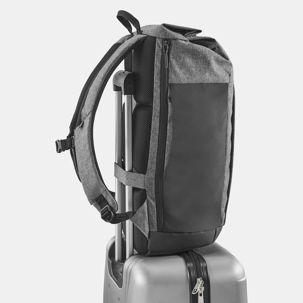 Mochila de senderismo con apertura rolltop de 23 L gris NH500 Escape