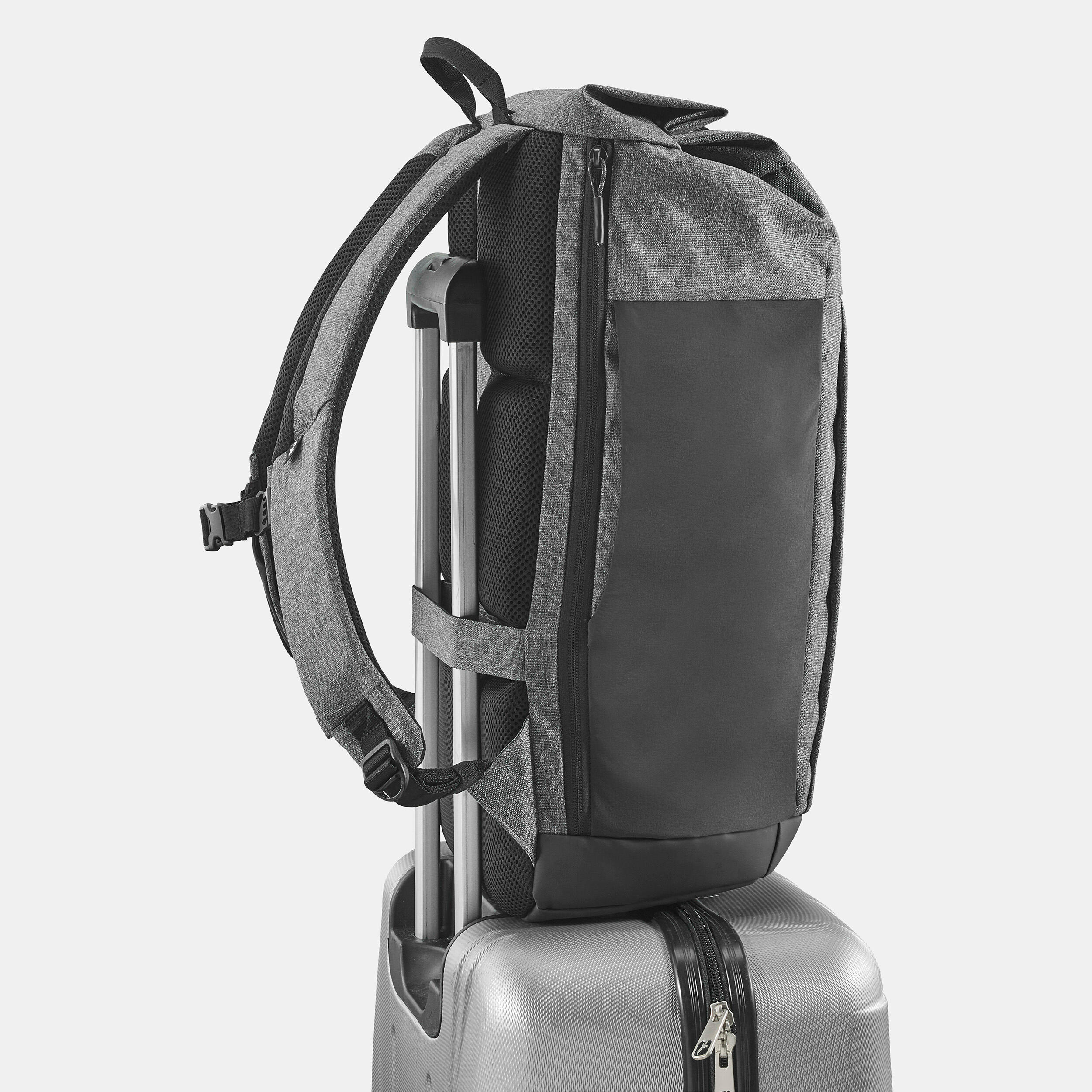 Wanderrucksack Rolltop - NH500 Escape 23 L grau 11/12