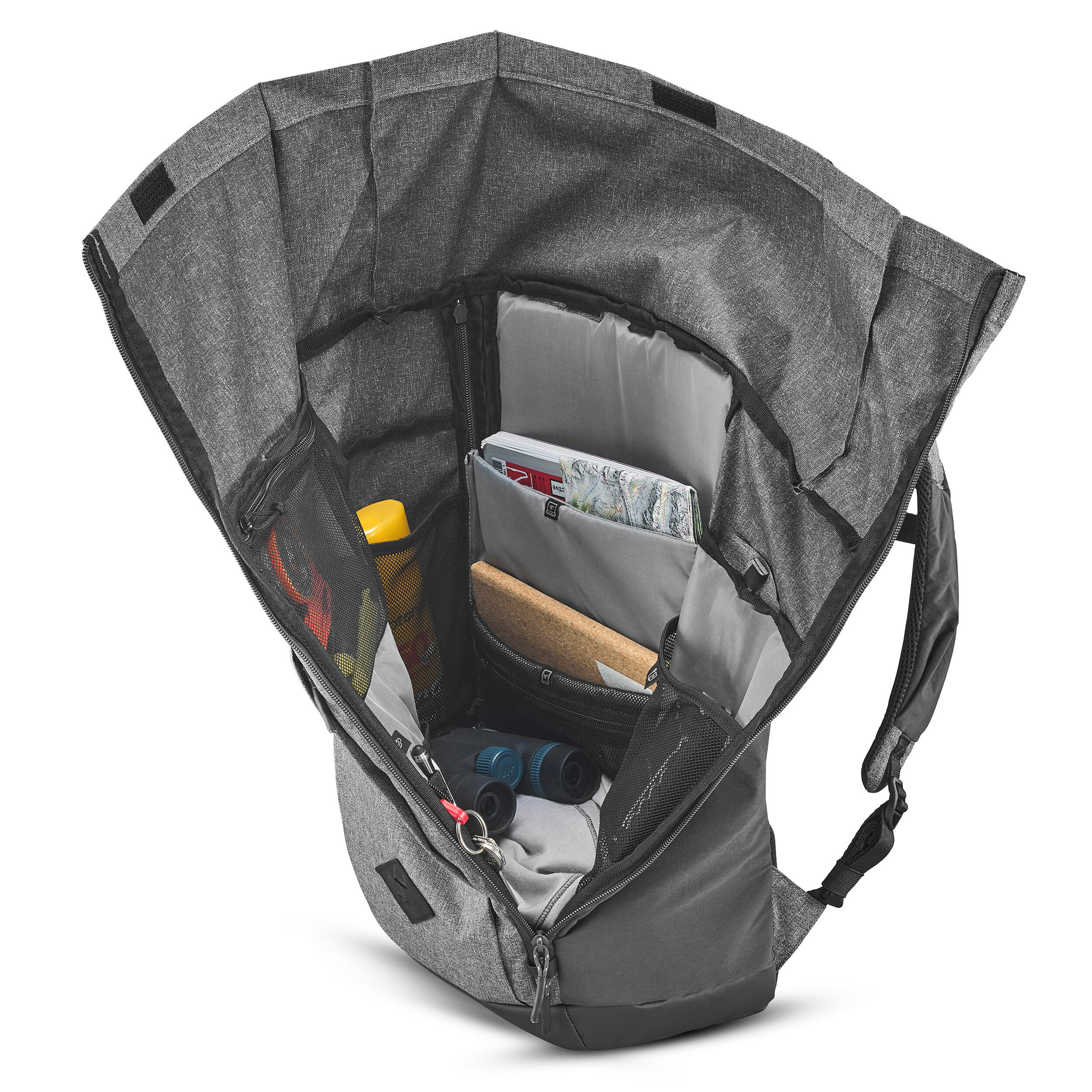 Рюкзак NH Escape Rolltop 23 NH500 л для туризму сірий - Decathlon