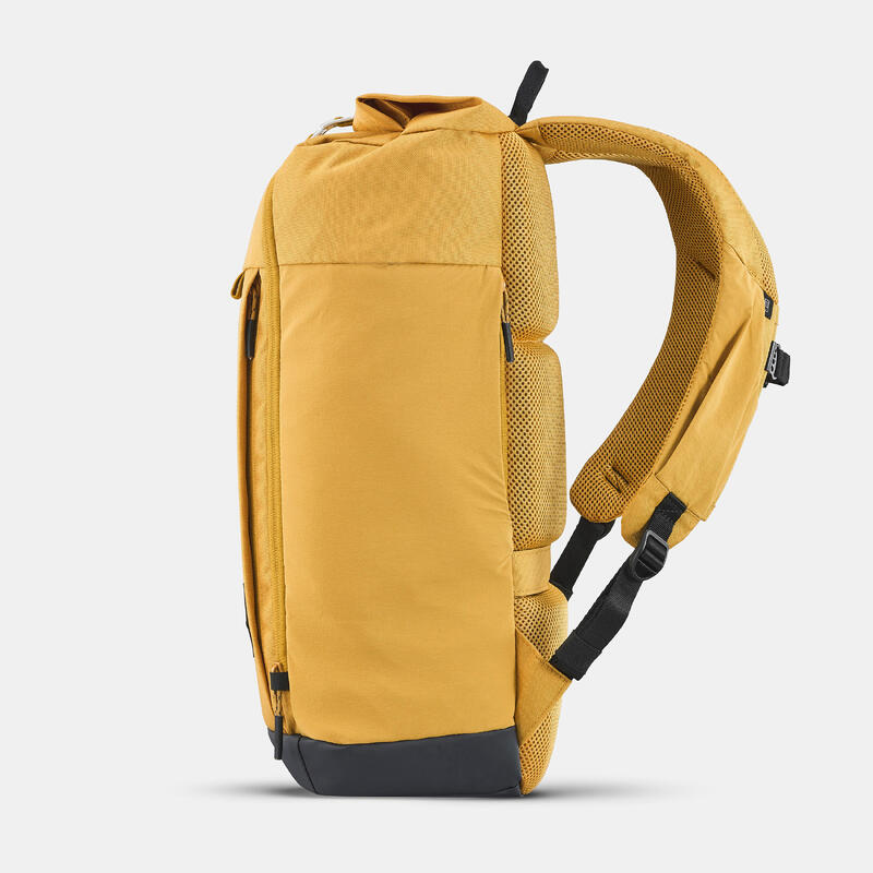 Mochila de caminhada 23L - NH500 Escape Rolltop amarelo