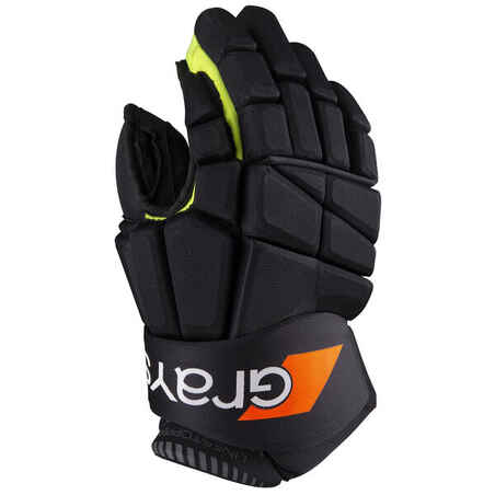 Črna desna rokavica za hokej na travi PC