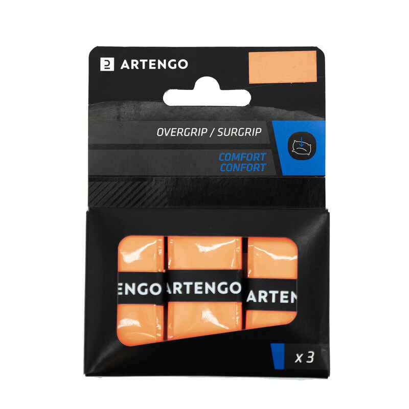 Griffband Comfort Tennisschläger Overgrip 3er-Pack orange Griffband Comfort Tennisschläger Overgrip 3er-Pack orange