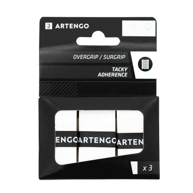 Griffband Tennis Tacky Overgrip 3er-Pack weiss Griffband Tennis Tacky Overgrip 3er-Pack weiss