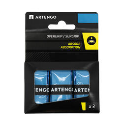 Absorbent Tennis Overgrip 3-Pack - Blue