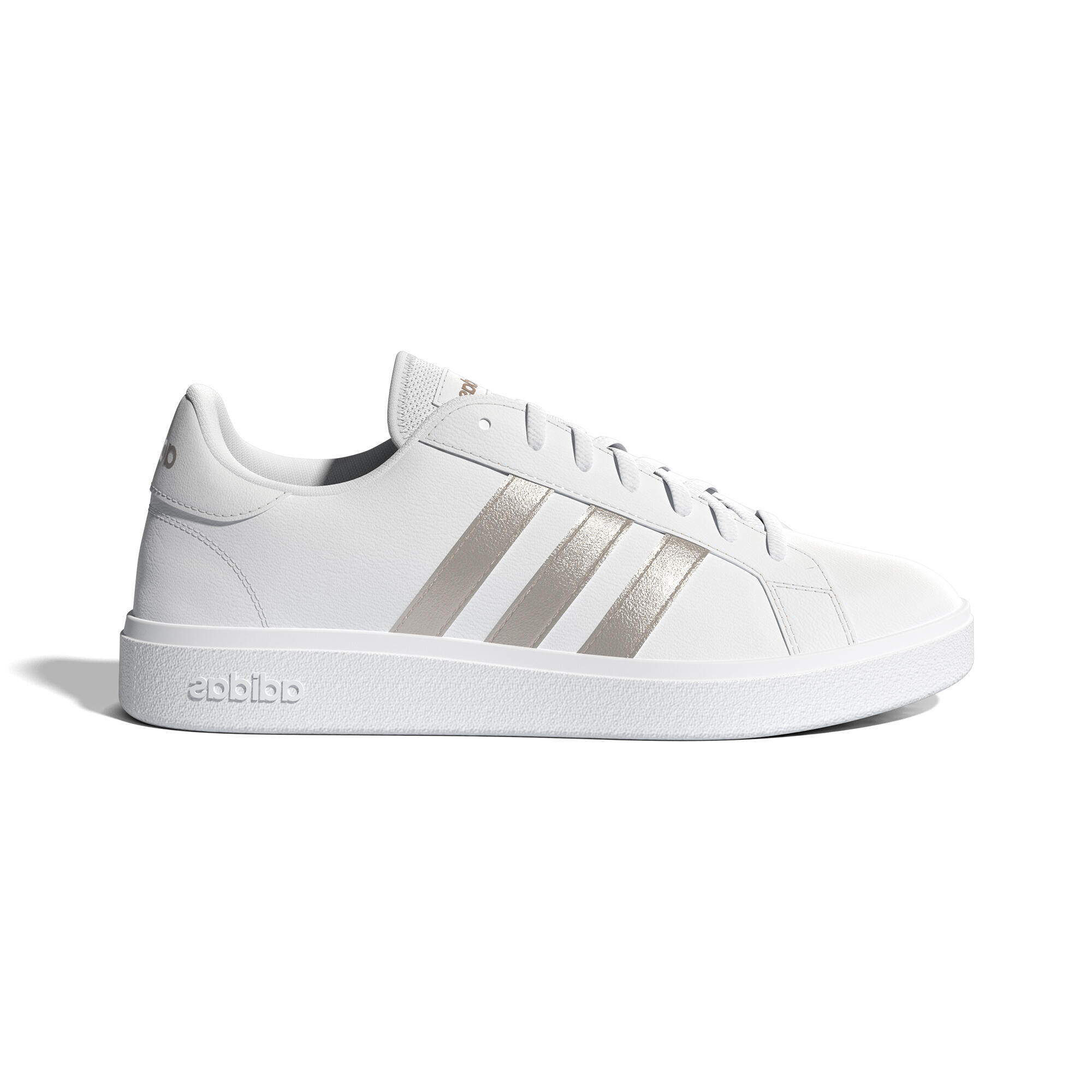 ADIDAS Tennisschoenen voor dames Court Base zand/wit | Decathlon