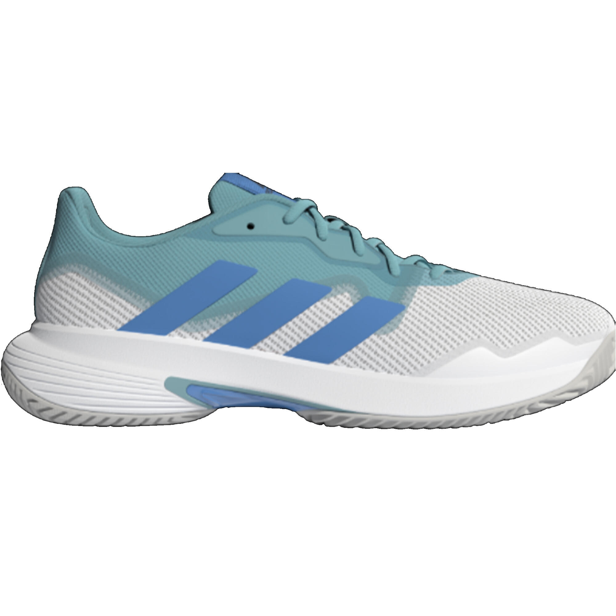 Multicourt Men's Tennis Shoes - Adidas CourtJam Control White Blue Green