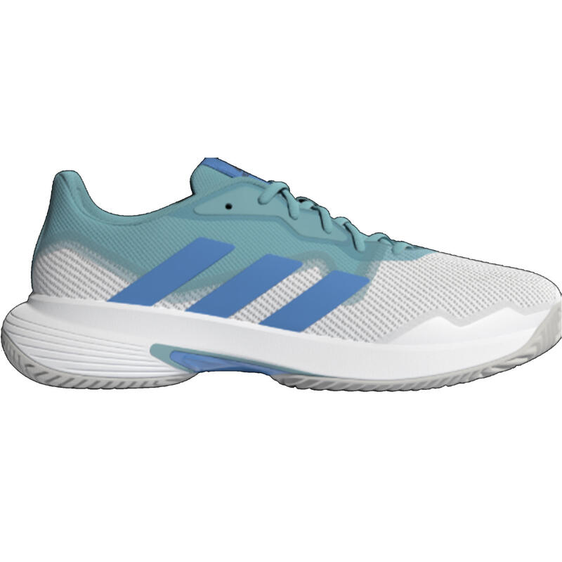 Herren Tennisschuhe - Adidas CourtJam Control weiß/blau/grün