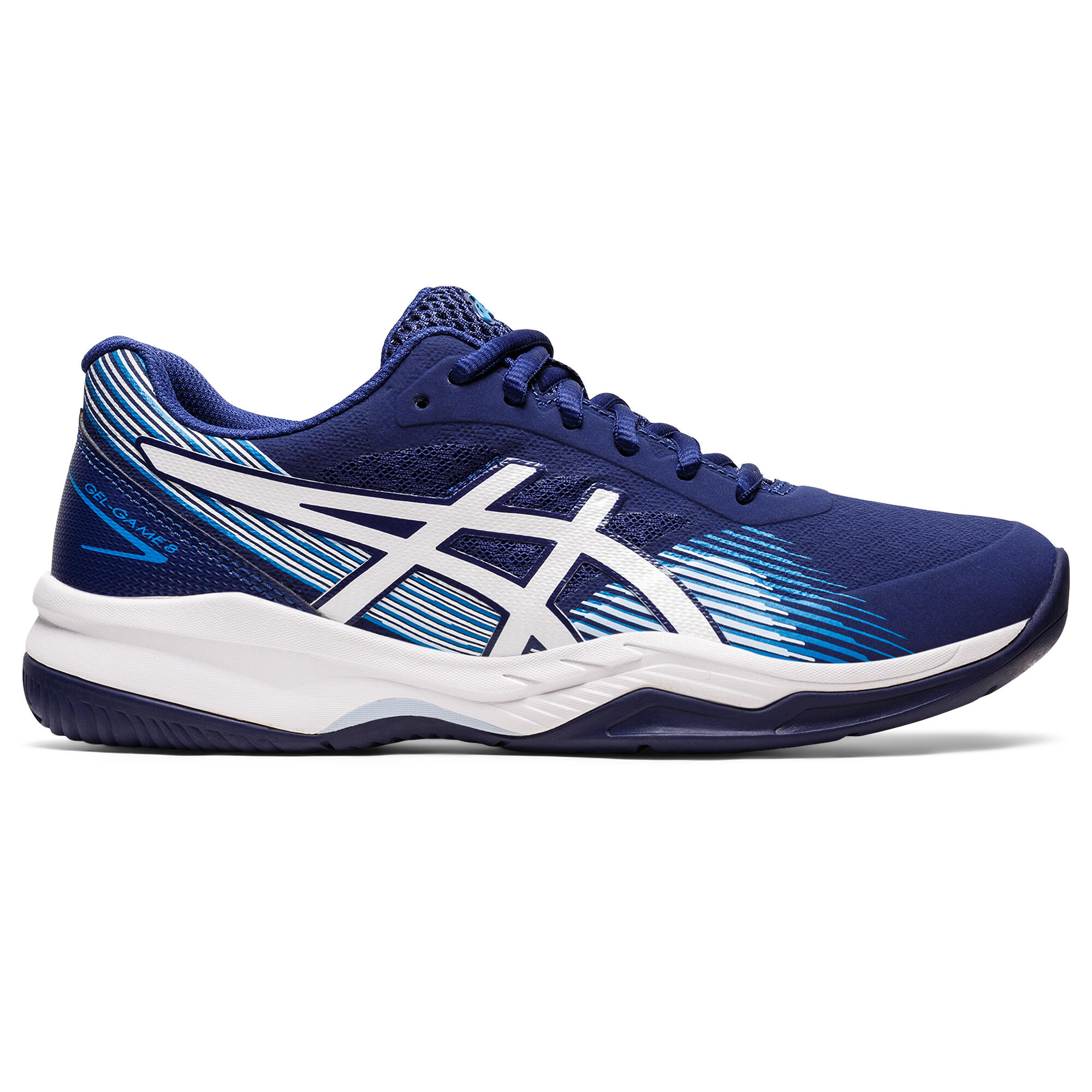Multicourt tennisschoenen voor dames Gel Game marineblauw | ASICS |  Decathlon.nl