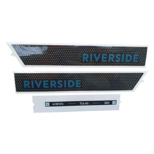 
      Battery Sticker for Riverside 540E - Grey/Green/Dark Blue
  