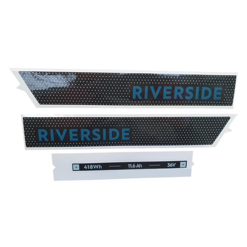 Adesivo batteria Riverside 540E grigio-verde-blu