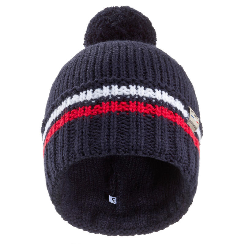 Gorro de Ski Extremo Norte Adulto Fabricado em França Azul Branco Vermelho