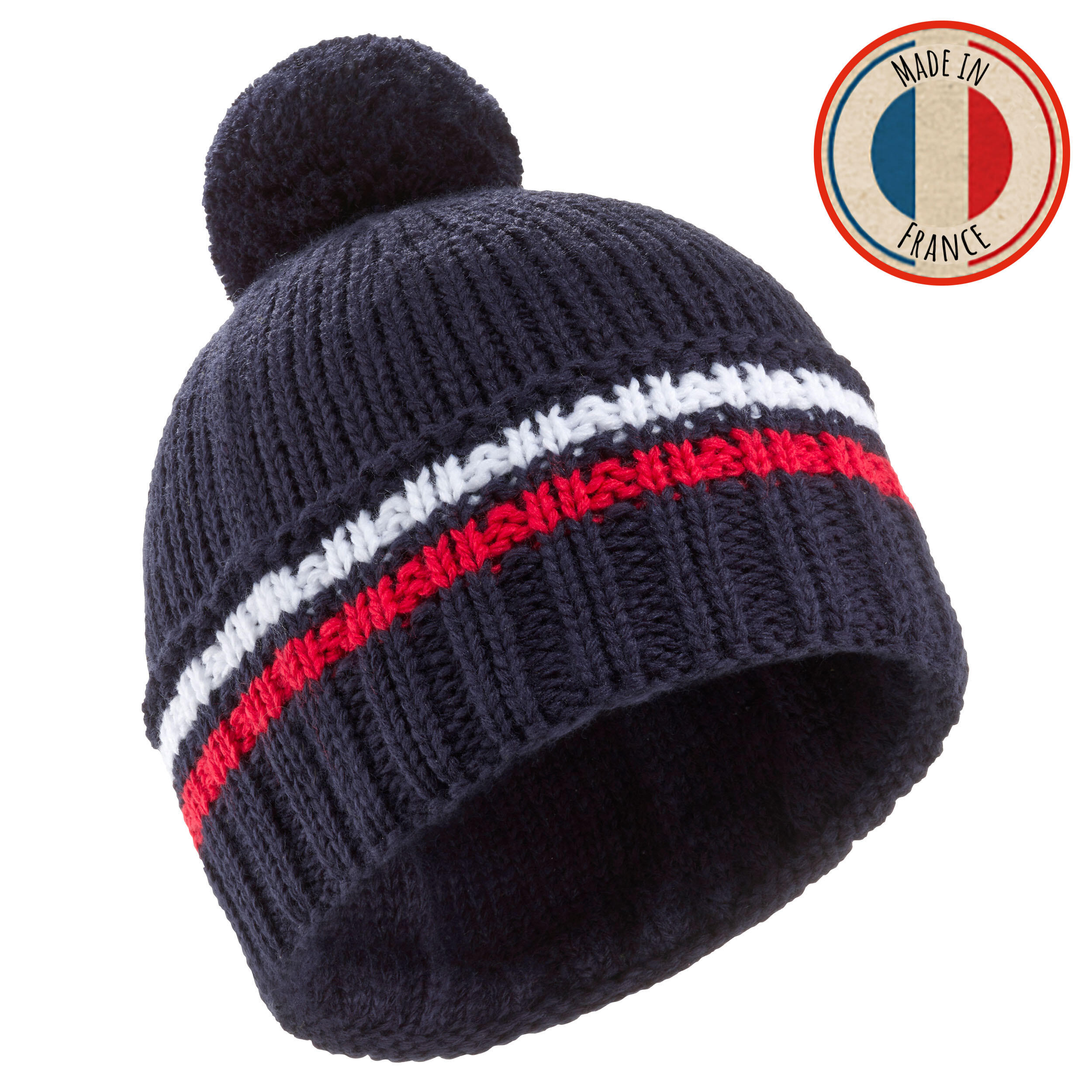 ADULT SKI HAT GRAND NORD MADE IN FRANCE NAVY BLUE-BLUE 1/7