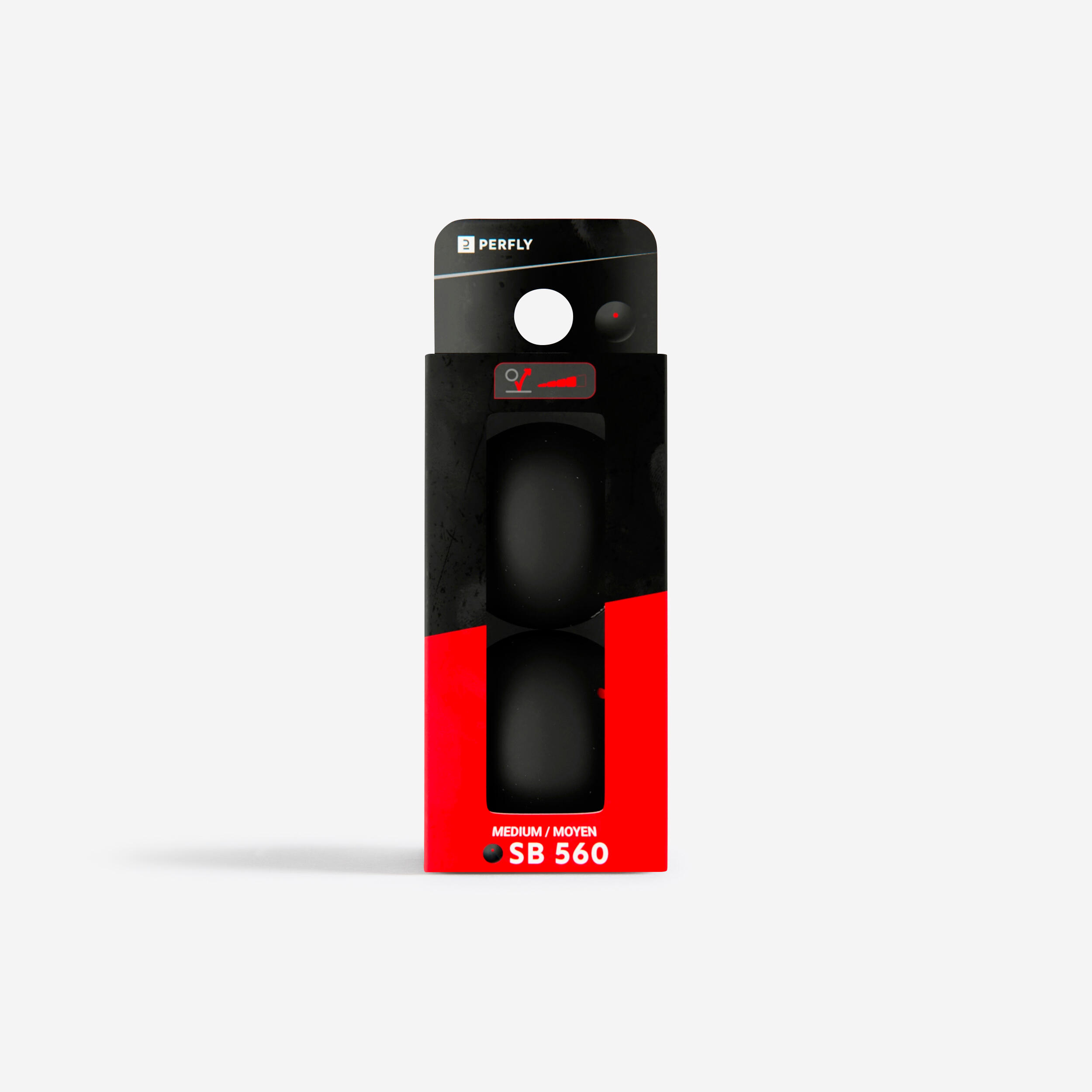 Squash Balls Twin-Pack - SB 560 Red Dot  - PERFLY