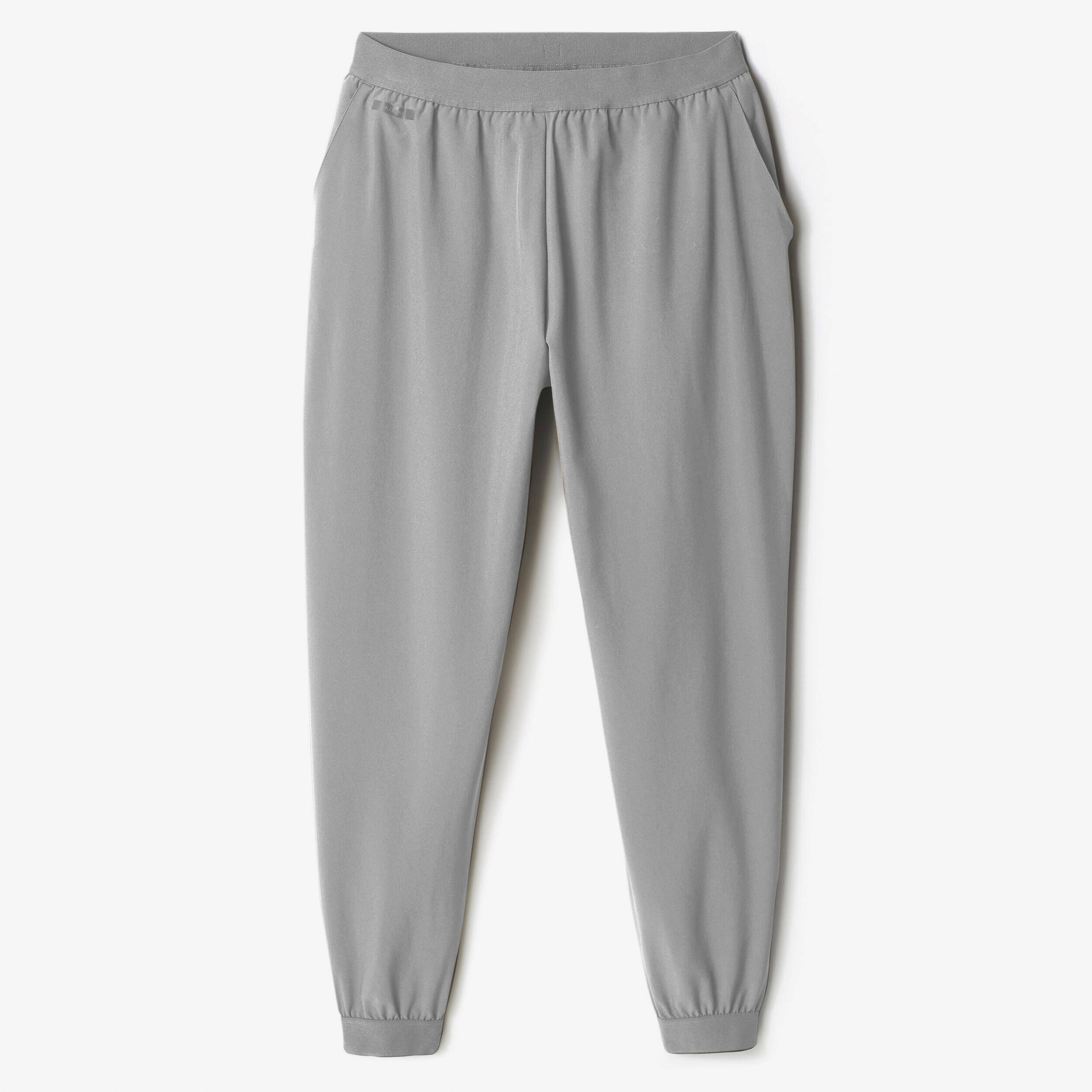 Men Running Trackpants, Quick Dry, Moisture Wicking with Zippered Pocket - Grey -  1