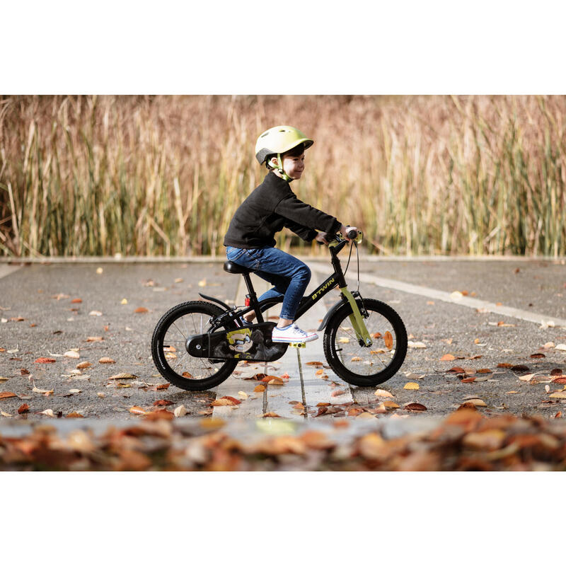 Bici bambino 4-6 anni Btwin 500 DARK HERO 16 POLLICI