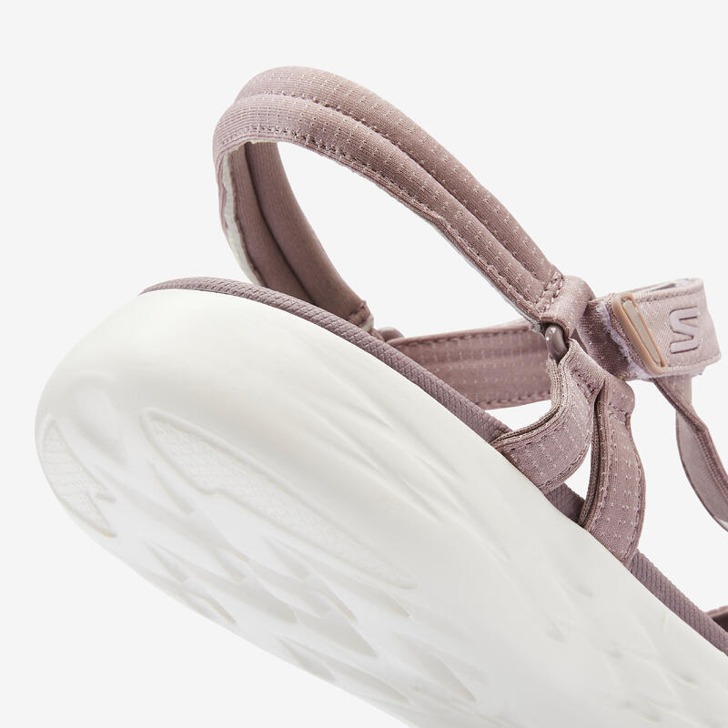 Sandalen voor sportief wandelen dames ON THE GO 600 grijs