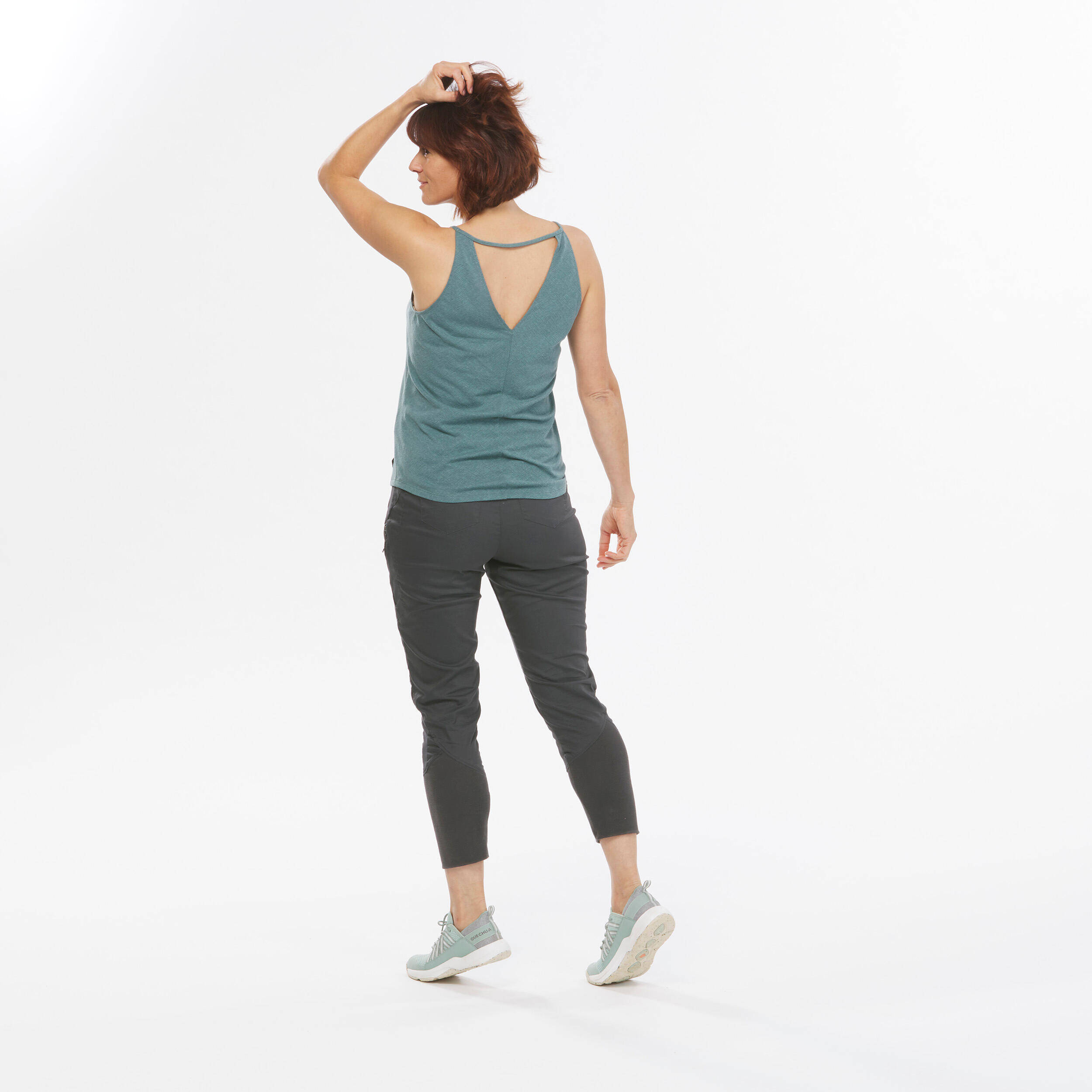 Women’s hiking tank top, NH500 - Green -  5