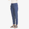 Women Comfort Fit Pant with Wide Waistband Blue - NH100