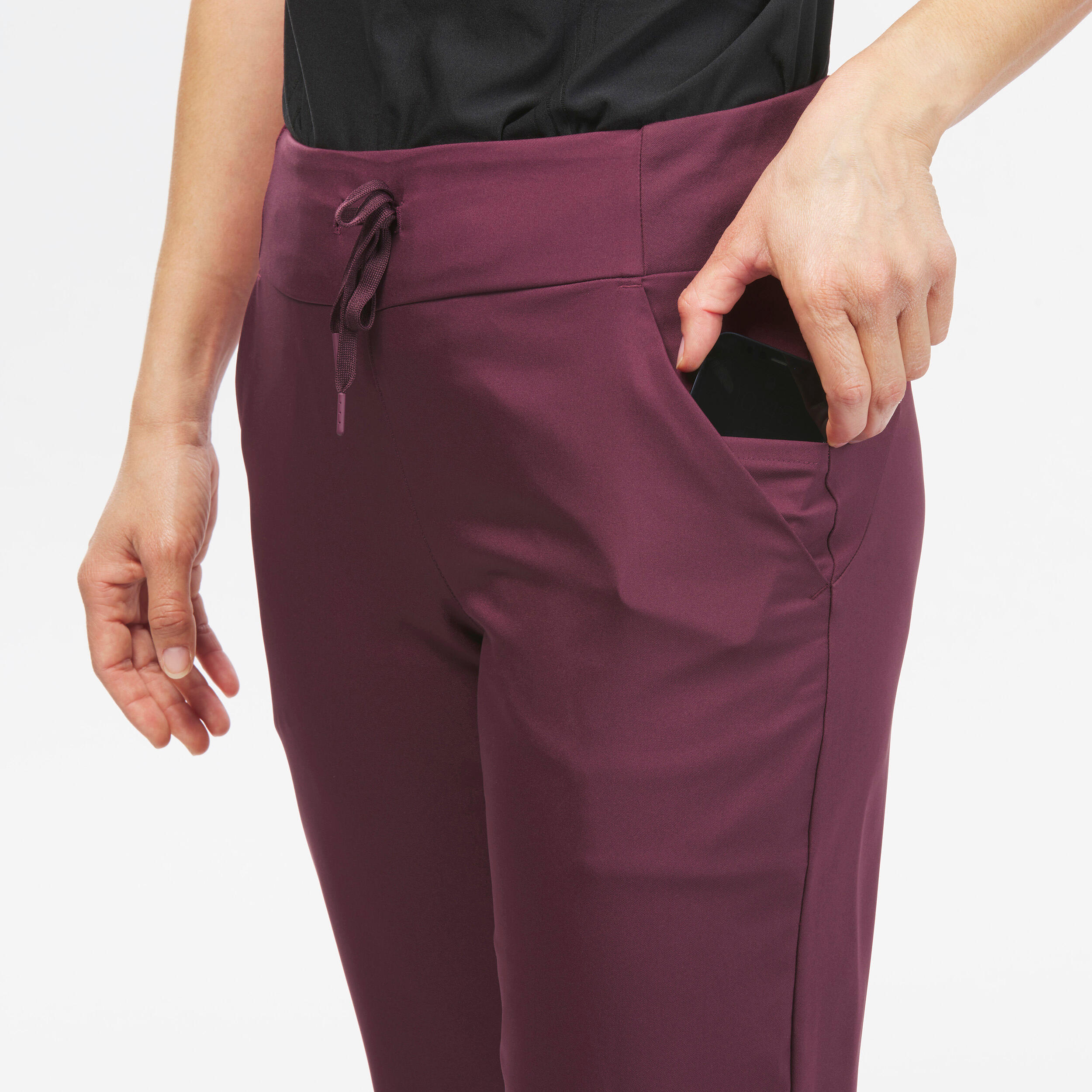 Women’s hiking trousers, NH100 - Purple 5/6