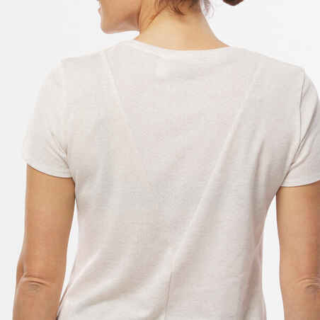 Moteriški žygių marškinėliai „NH500“, balti