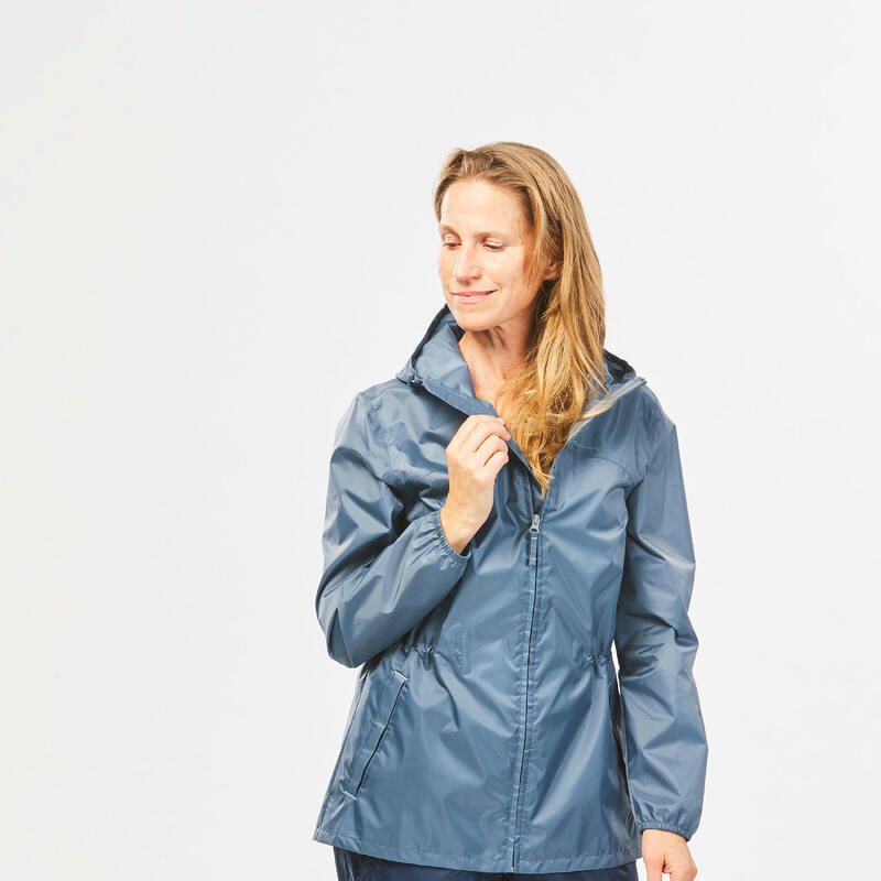 Veste imperméable de randonnée - Raincut Zip - Femme