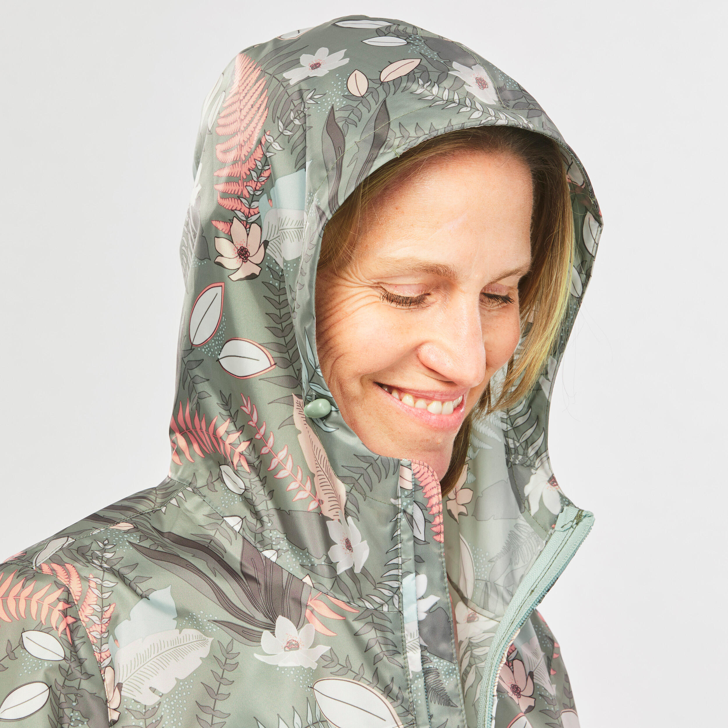 Women's Windproof and Water-repellent Hiking Jacket - Raincut Full Zip 5/7