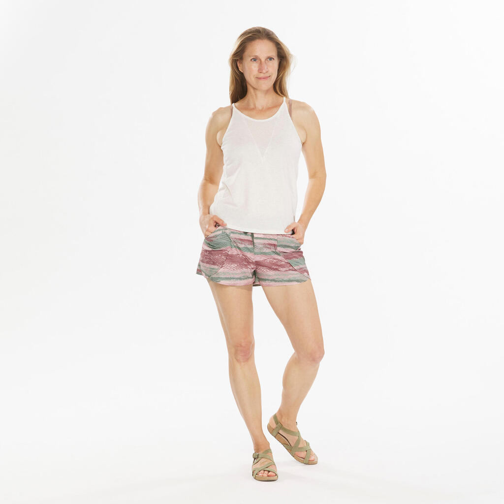 Wandershorts Damen slim - NH500 khaki