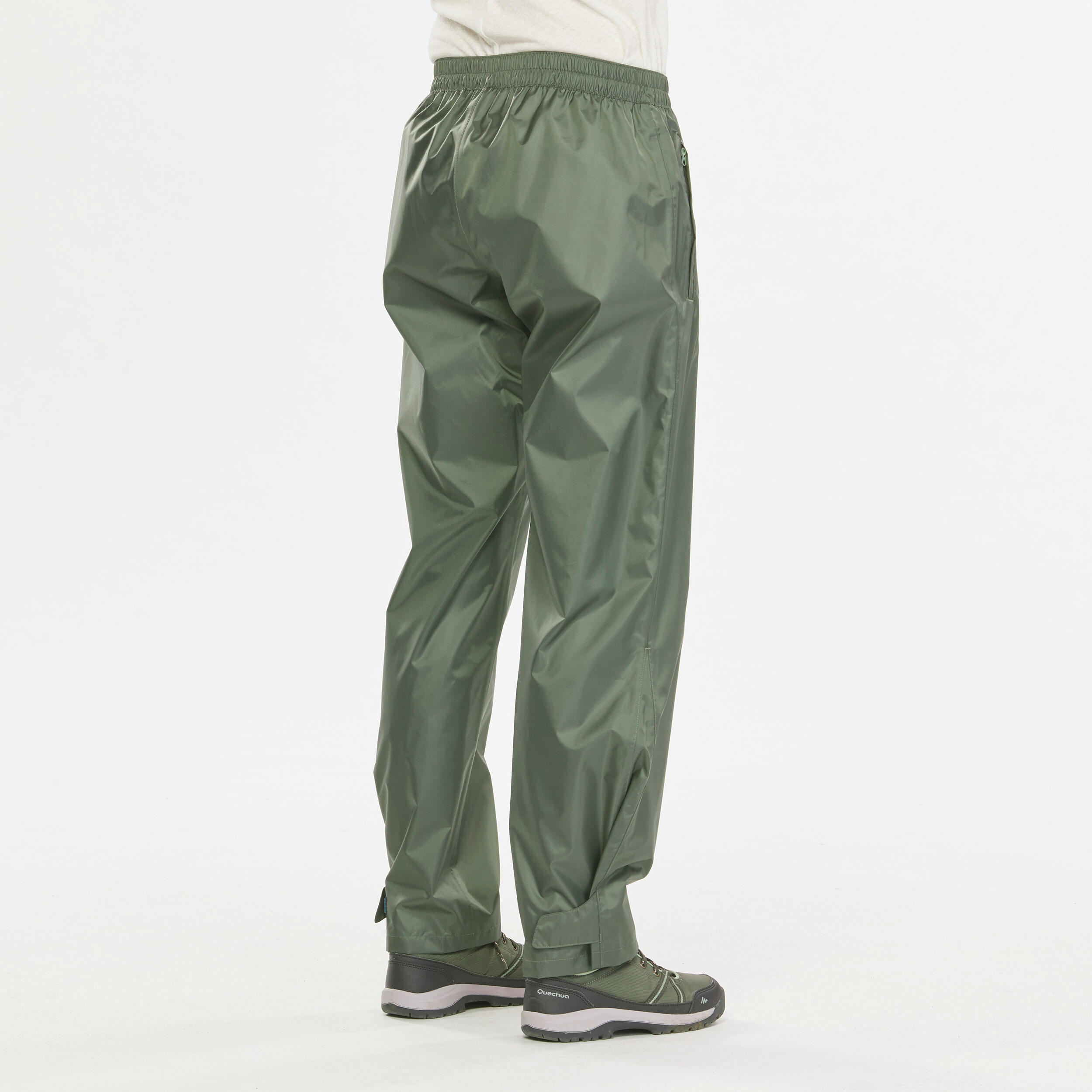 Women's Hiking Waterproof Over-Trousers Raincut 5/10