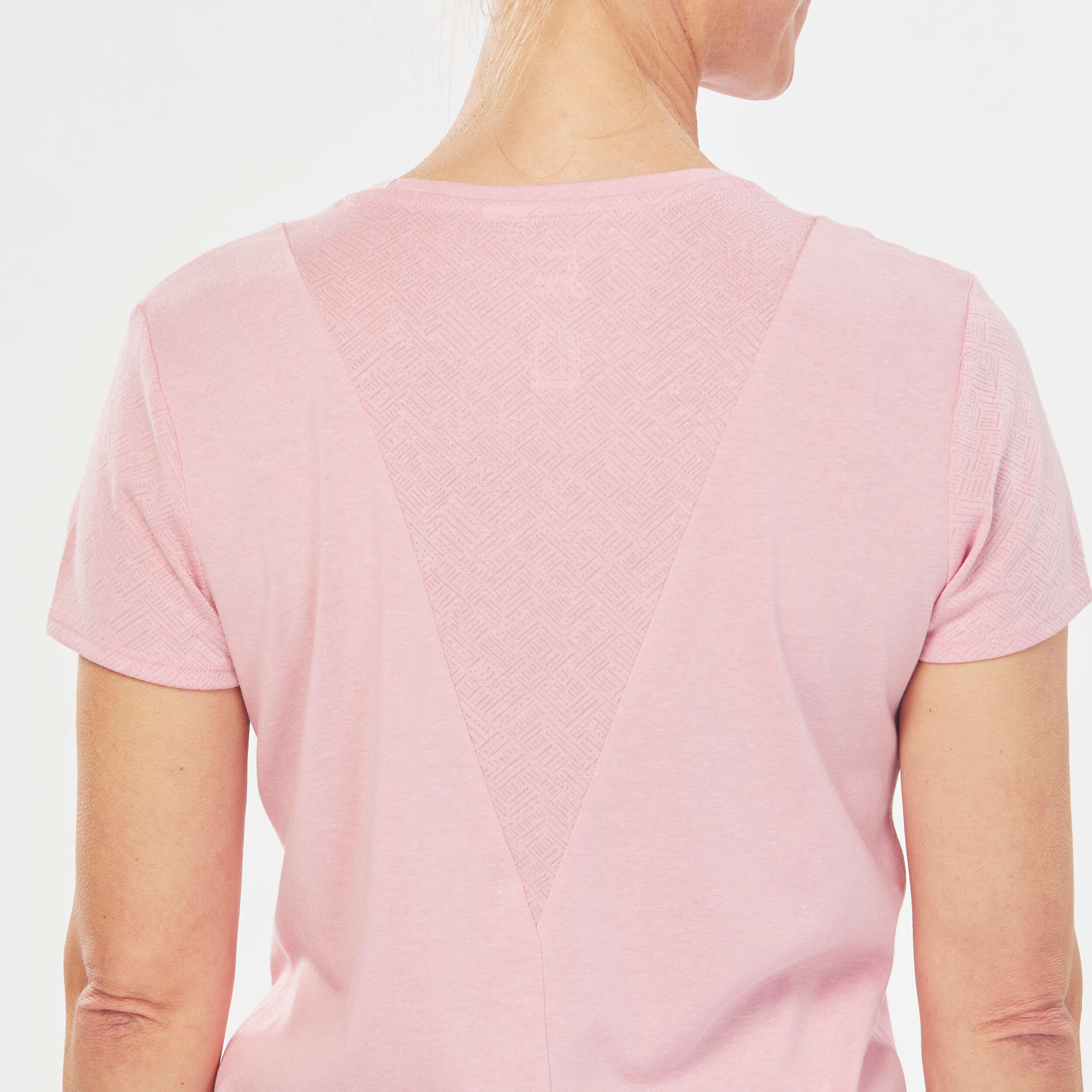 Women’s Hiking T-Shirt, NH500 - Pink 3/16