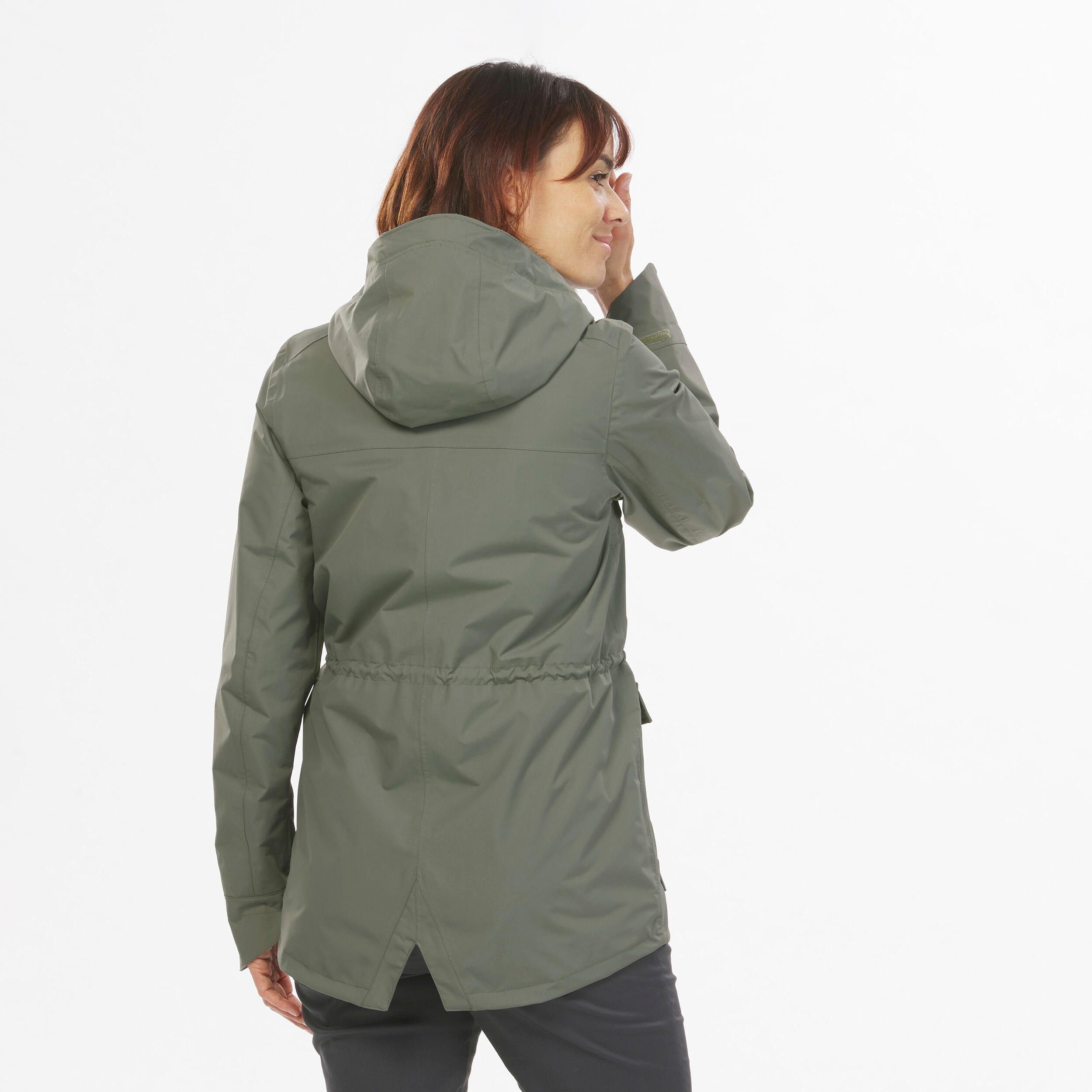 Chaqueta impermeable de montaña y trekking Mujer Quechua NH550 2/7