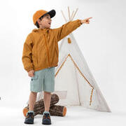 Wanderjacke Kleinkinder Gr. 92–116 wasserdicht - MH500 braun