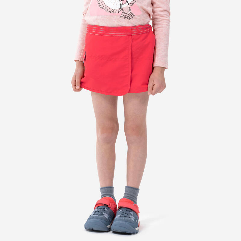 Dětská turistická sukně s kraťasy MH 100